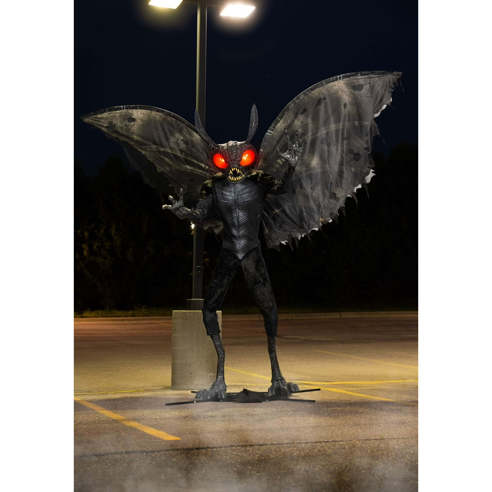 11.5FT ANIMATRONIC MOTHMAN SPOOKY HALLOWEEN DECORATION 11.5FT ANIMATRONIC MOTHMAN SPOOKY HALLOWEEN DECORATION