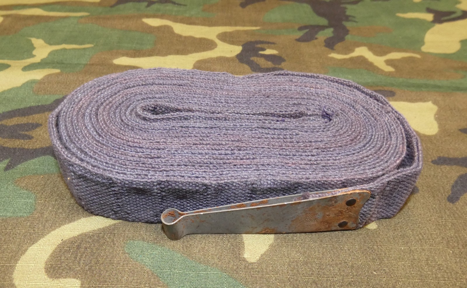 Original WW2 M1917 Browning 30.06 Grey Cloth Ammo Belt (Canadian mfg 1942 Date)