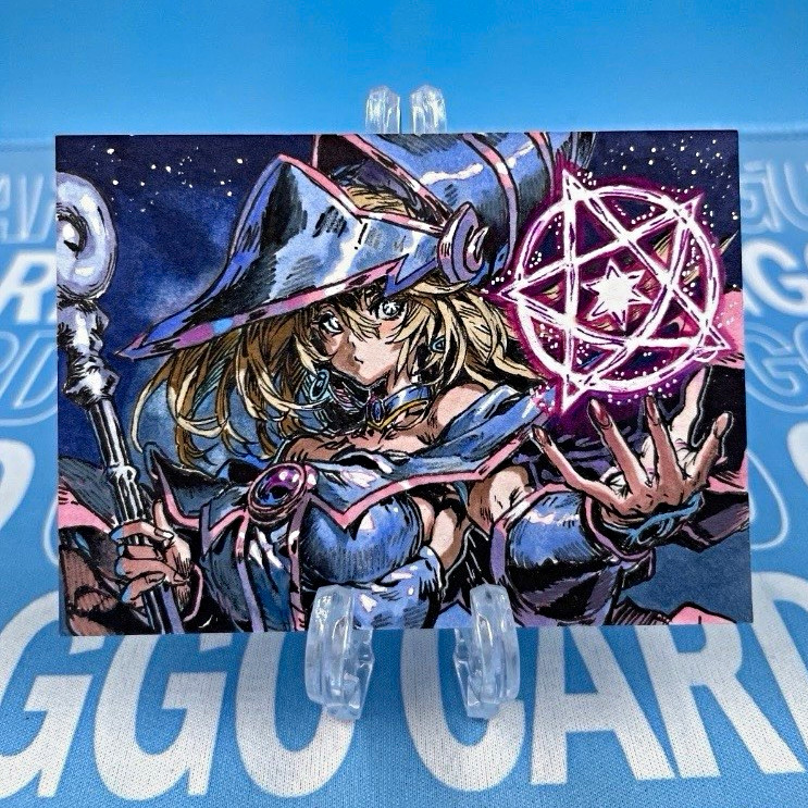 GGC Studio Yu-Gi-Oh Dark Magician Girl Custom Art Sketch Card 1/1 AUTO