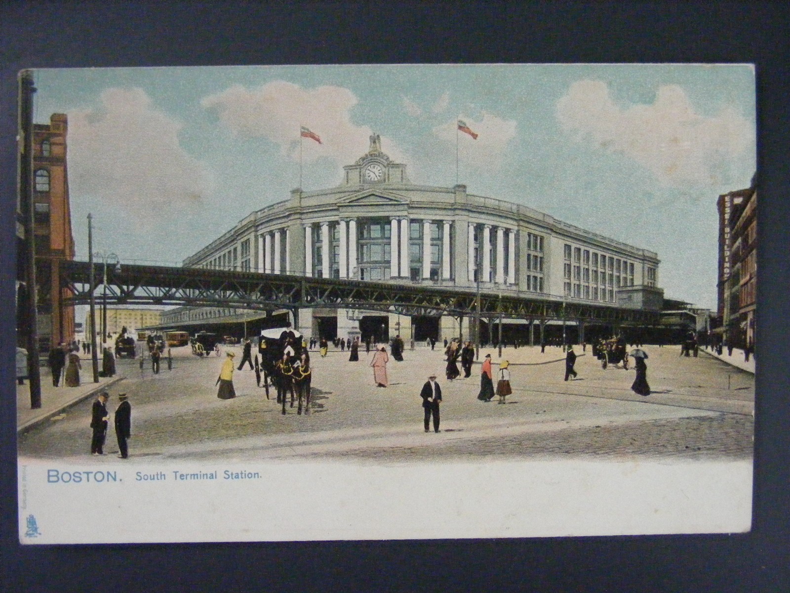 Boston Mass South Terminal Station Antique Raphael Tuck Undivided Postcard c1907