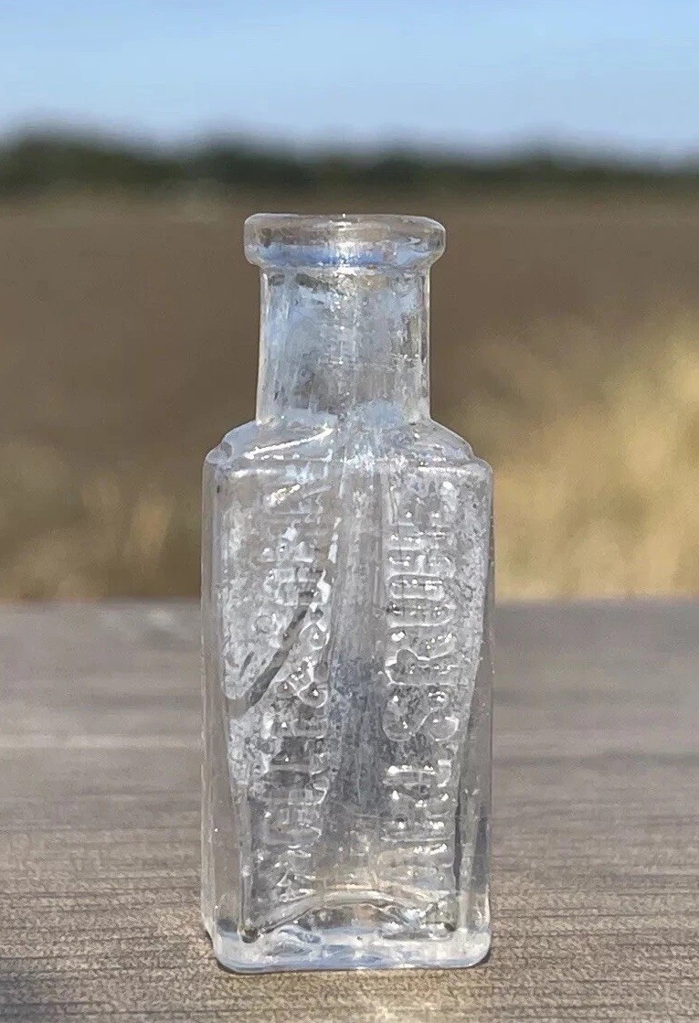 Pre-1900s Antique old bottle very small «WOLFF & SOHN KARLSRUHE»