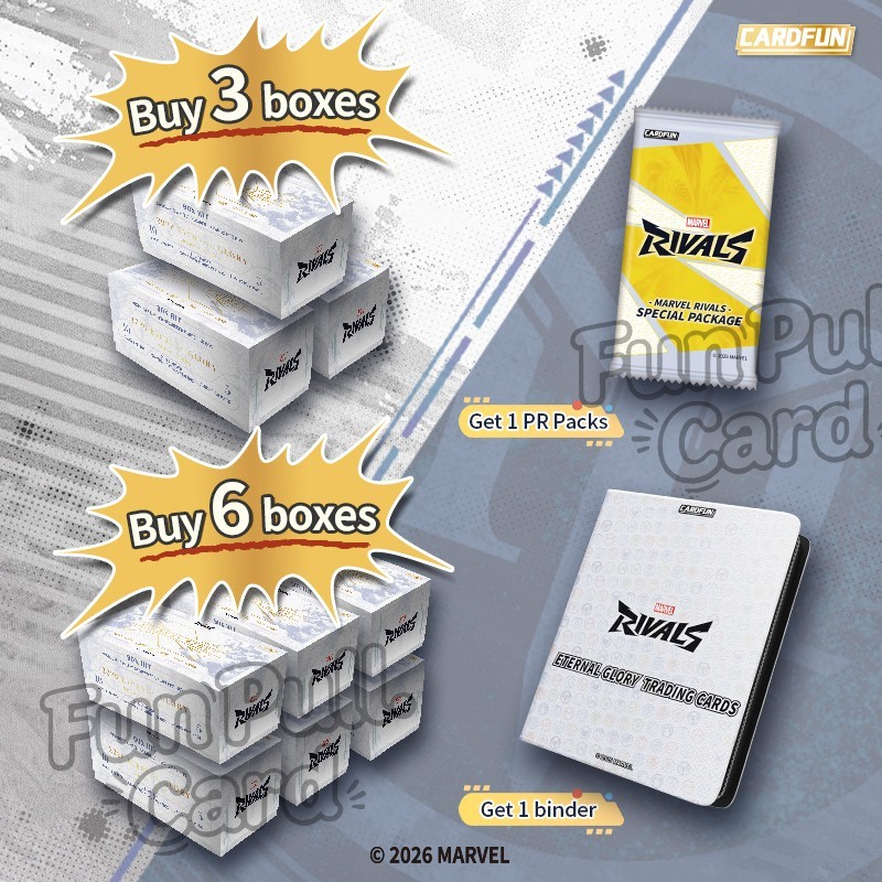 【Free Shipping】CardFun Official Marvel Rivals Eternal Glory Hobby Box 1 Box