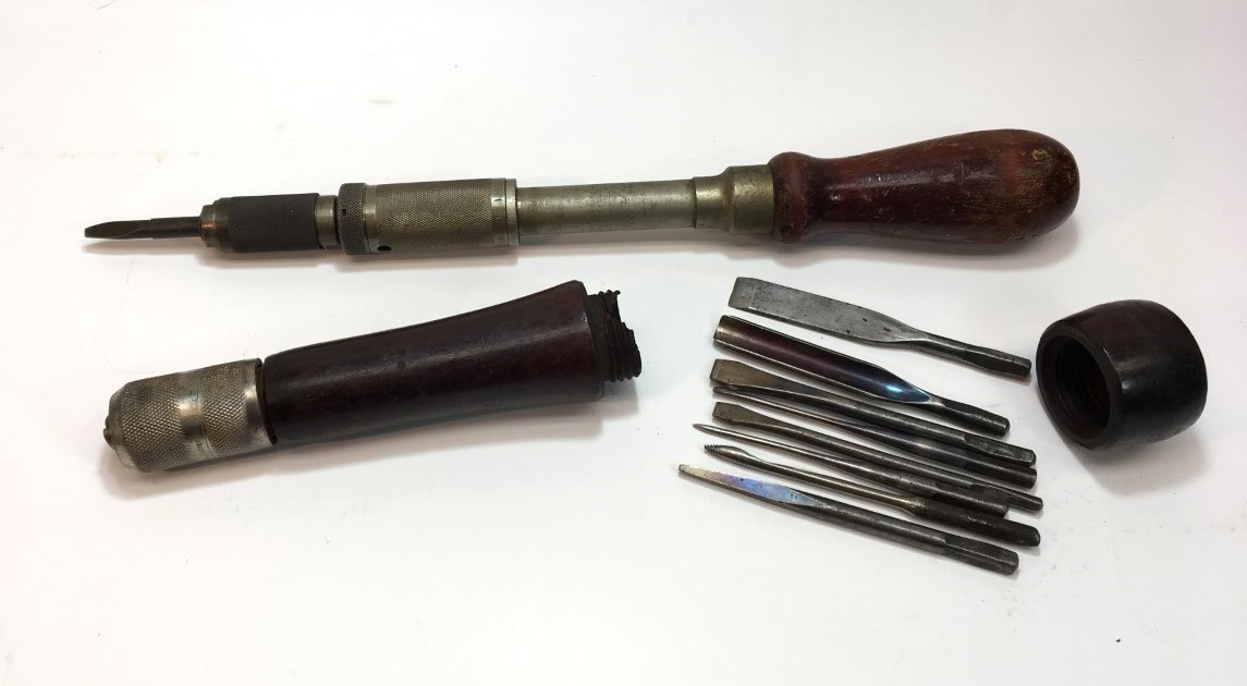 Vintage Millers Falls, Mass. Push Drills - Jan 14th, 1866 & No.61A Mar 30, 1926