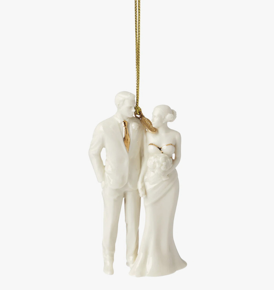 Lenox 2025 Bride & Groom Wedding Couple Christmas Ornament Boxed Lenox 2025 Bride & Groom Wedding Couple Christmas Ornament Boxed