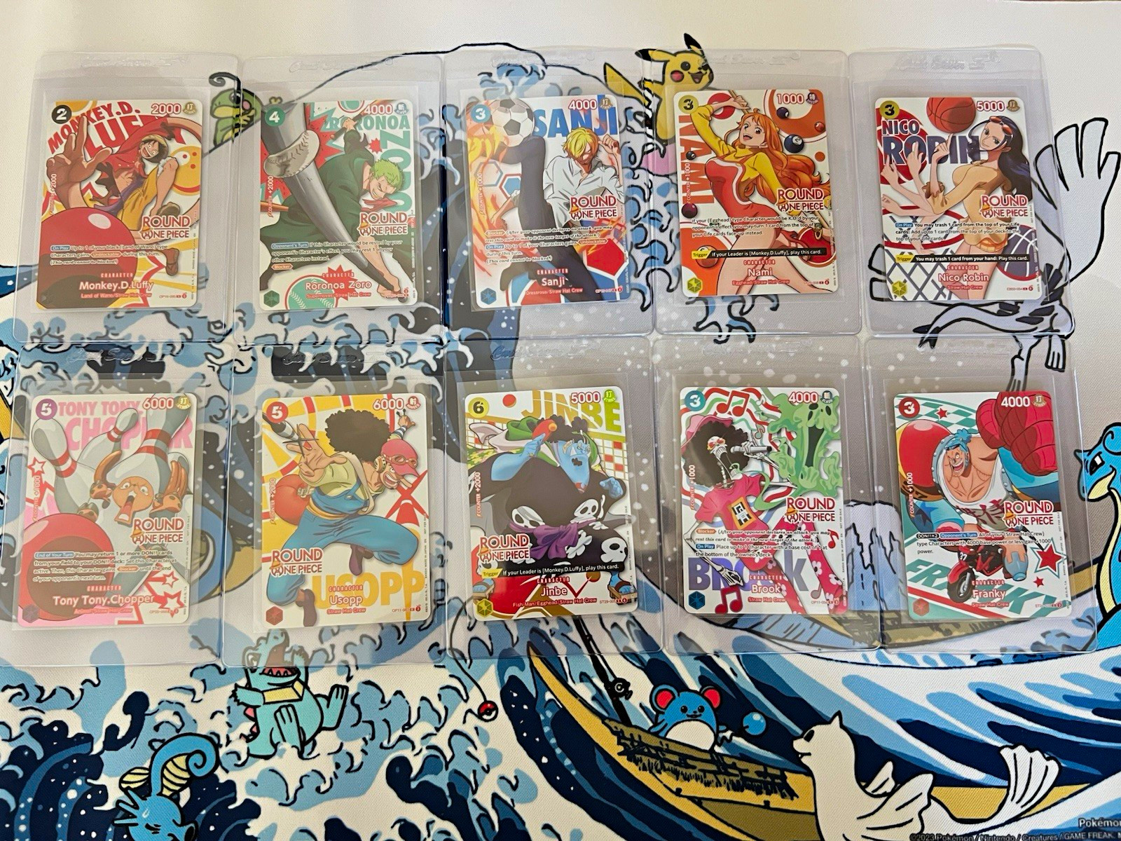 BANDAI ROUND1 ONE PIECE 10-Card Promo Full Set NM