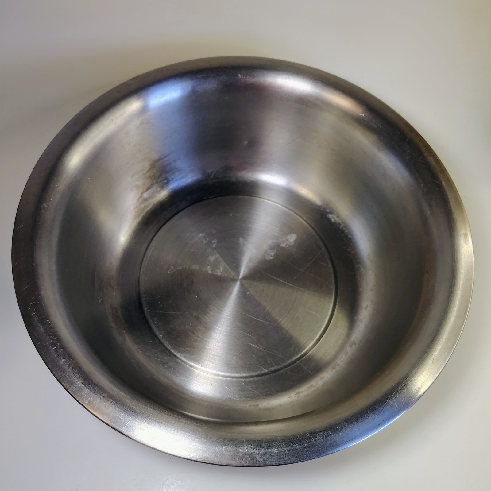 Vintage Crusader L&G Mfg Co Stainless Steel Wash Basin Bowl 13.5 In Metal