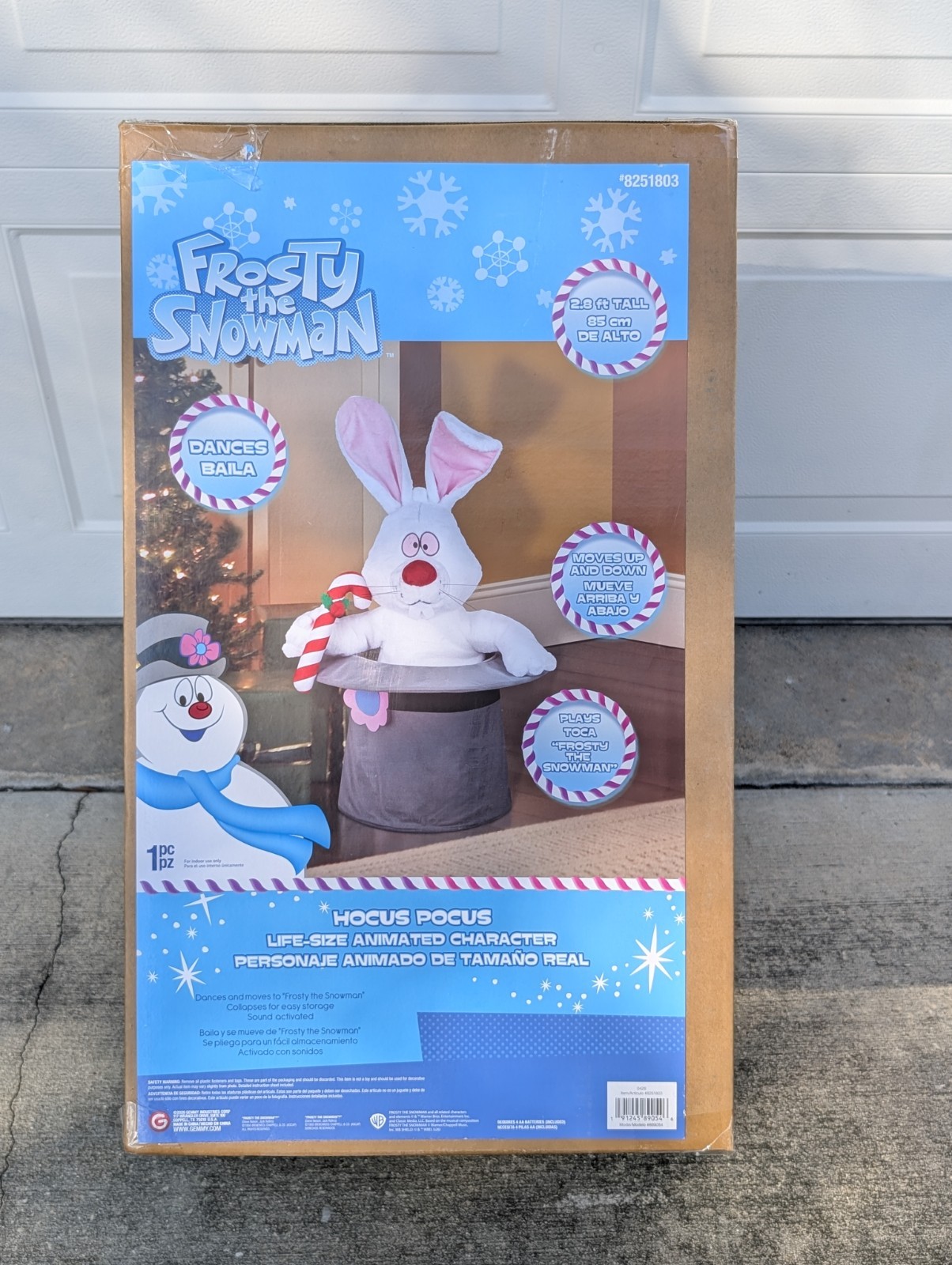 2.8 Ft Animated Hocus Pocus Rabbit Prop Frosty the Snowman SHIPS NOW in Hand 2.8 Ft Animated Hocus Pocus Rabbit Prop Frosty the Snowman SHIPS NOW in Hand