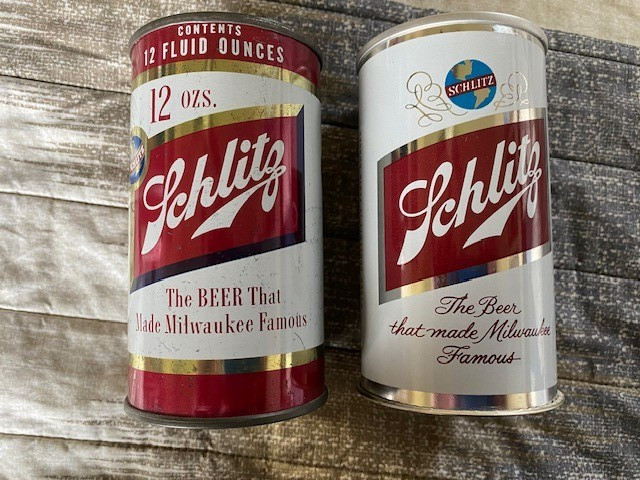 SCHLITZ 1962 U-TAB TOP 12oz BEER CAN - Mint - Flawless + Tall Boy Flat Top+ MORE SCHLITZ 1962 U-TAB TOP 12oz BEER CAN - Mint - Flawless + Tall Boy Flat Top+ MORE