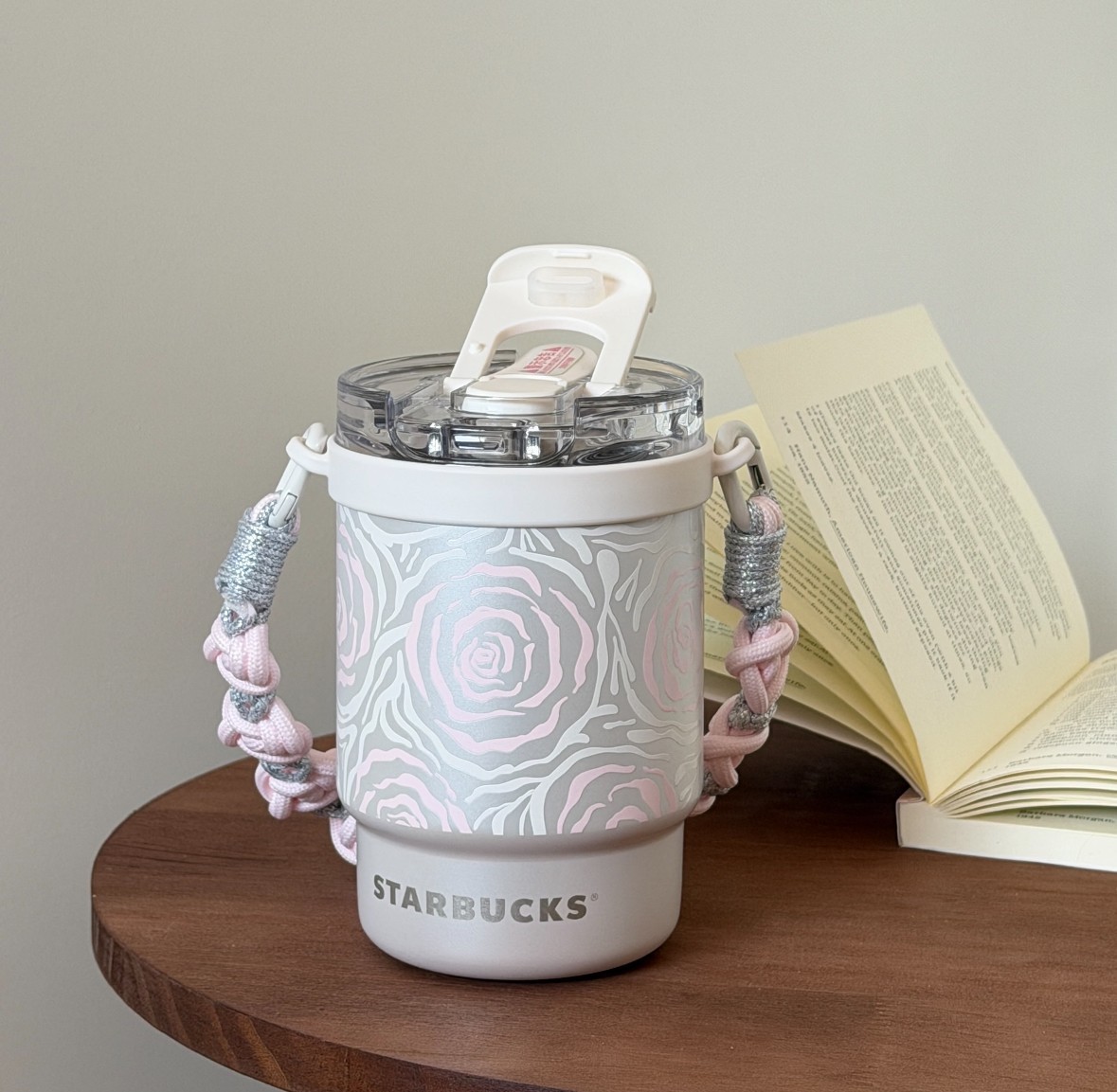 Starbucks 2026 China Kaleidoscope Rose 15 oz Dual-Sip Portable Cup Gift