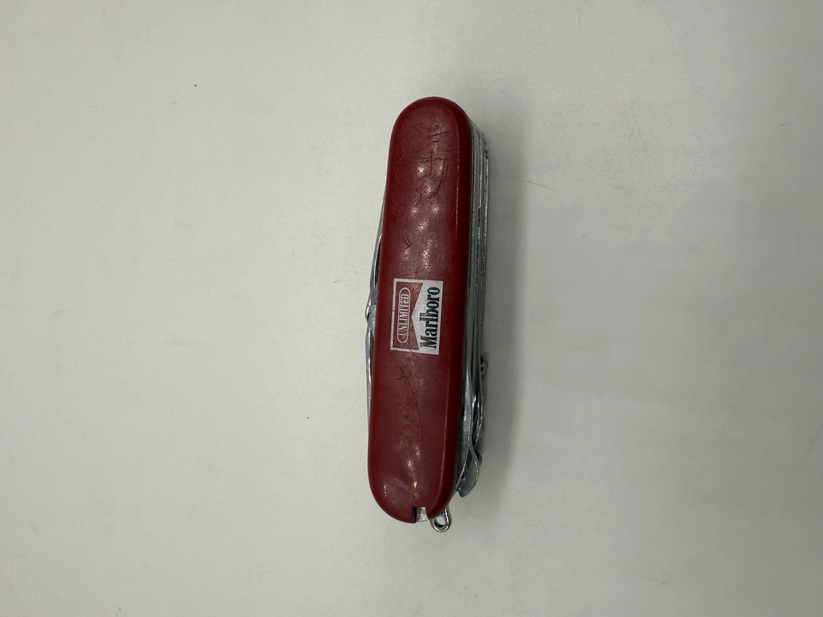 Vintage Victorinox Champion Swiss Army Knife 91mm Red Marlboro Rostfrei Suisse