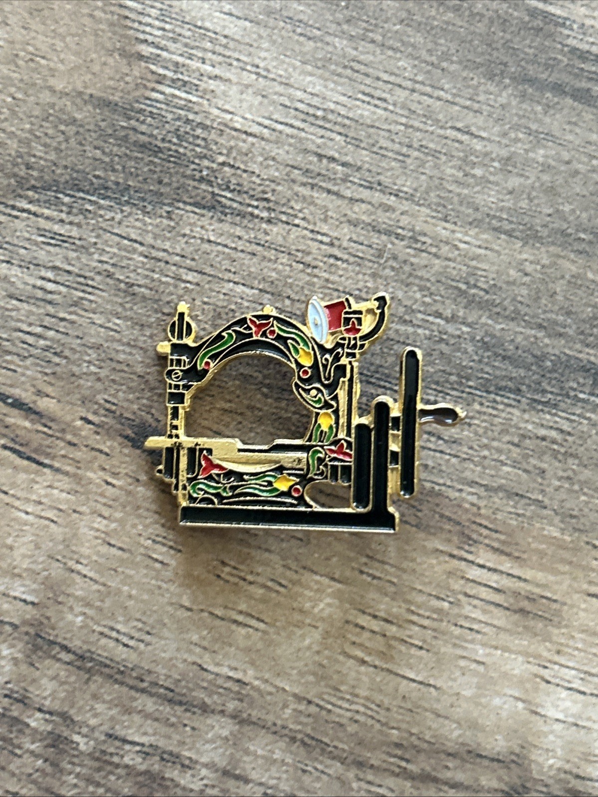 Sewing Machine Lapel Pin Clotilde Casige 1946 Sewing Machine Lapel Pin Clotilde Casige 1946