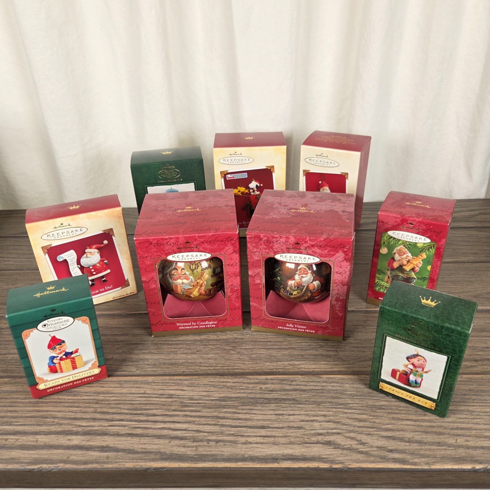 Lot Of 9 Hallmark Keepsake Ornaments 2000-2005 Snoopy Santa Snowman BRAND NEW Lot Of 9 Hallmark Keepsake Ornaments 2000-2005 Snoopy Santa Snowman BRAND NEW