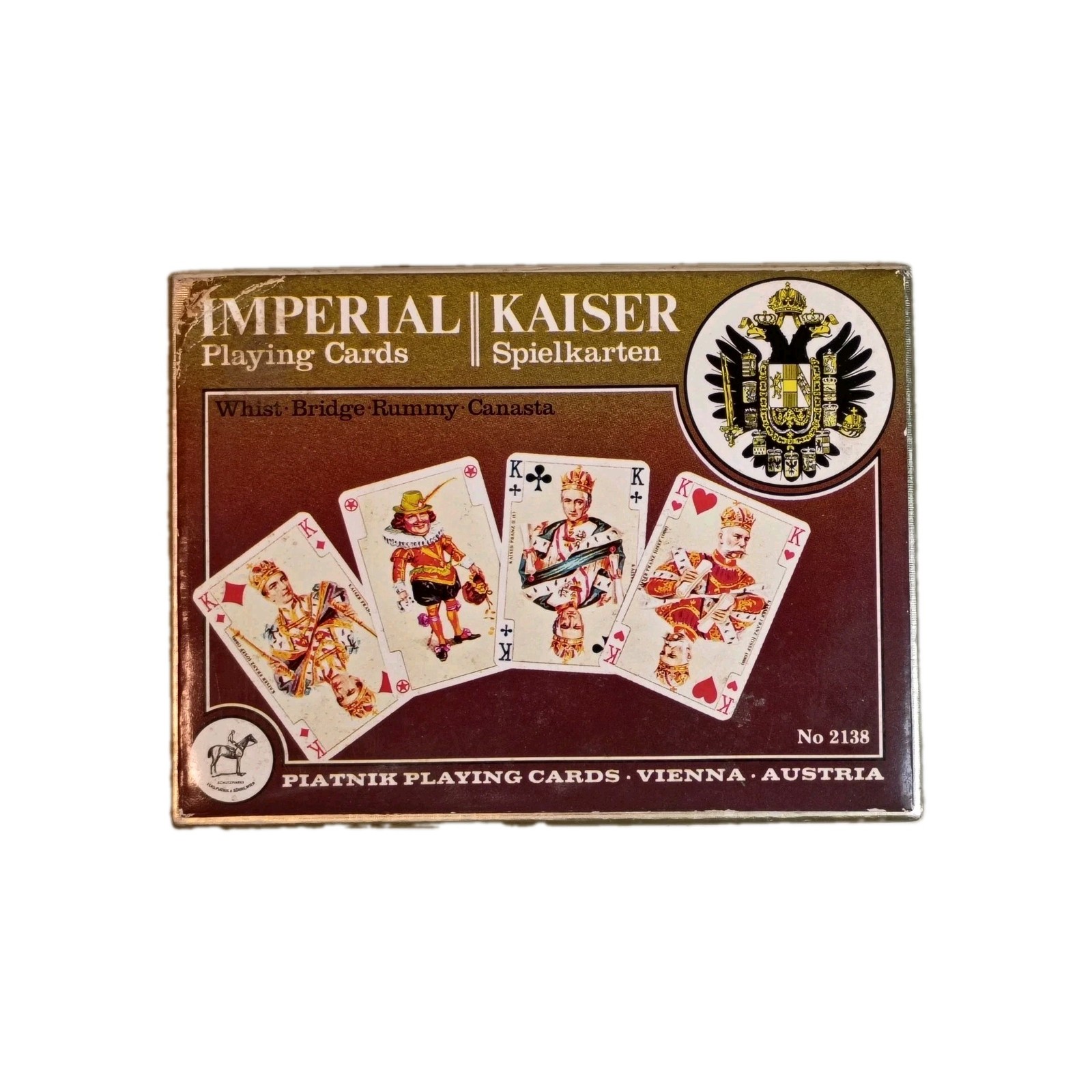 Vtg. Austrian Imperial Kaiser Piatnik Playing Cards - Two Complete Decks  EUC