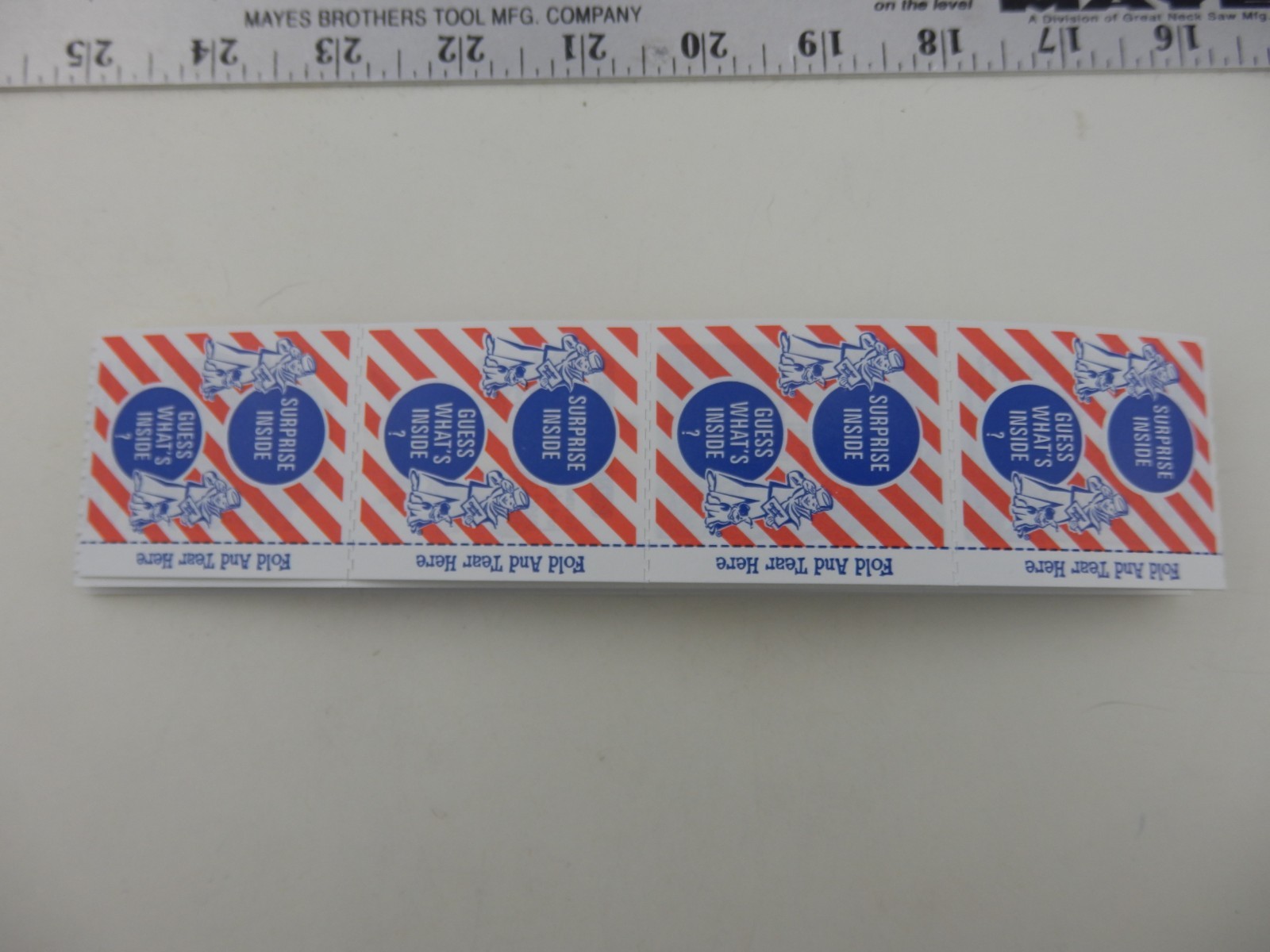 Vintage Retro 80\'s 90\'s Premium Prize Strip of 16  FL 0076 BIS