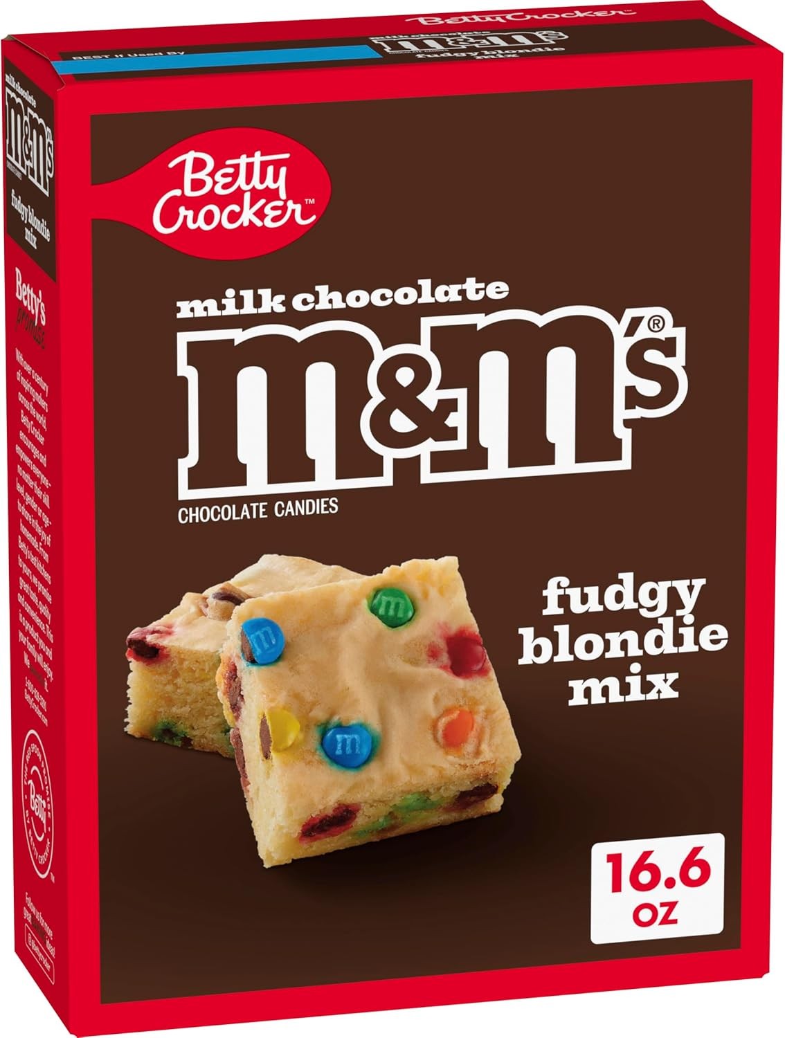 Fudgy Blondie Bar Mix with M&M\'S Minis Candies, 16.6 oz | Chewy Blondies Packed Fudgy Blondie Bar Mix with M&M\'S Minis Candies, 16.6 oz | Chewy Blondies Packed