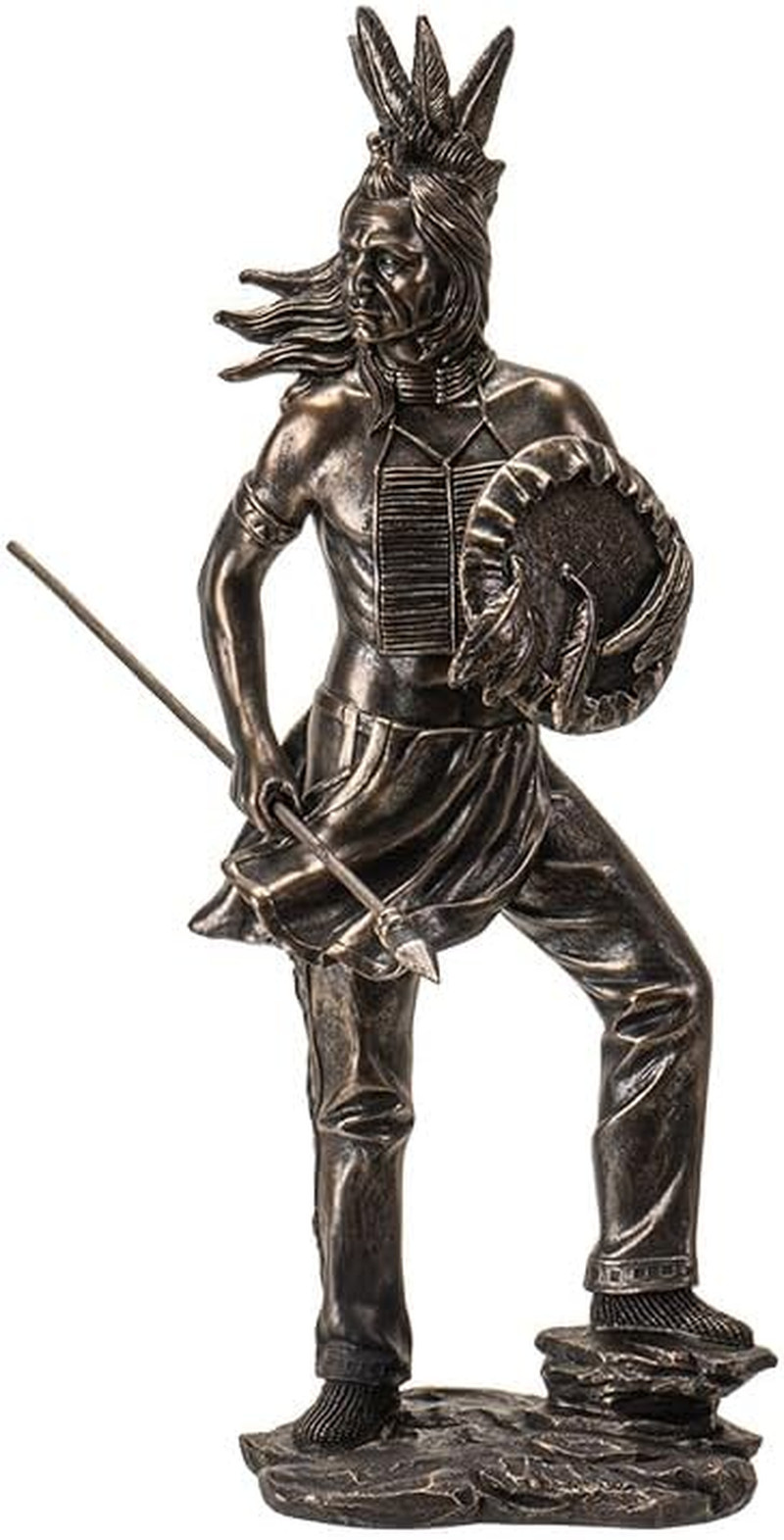 Native American Warrior Resin Figurine 13 Native American Warrior Resin Figurine 13