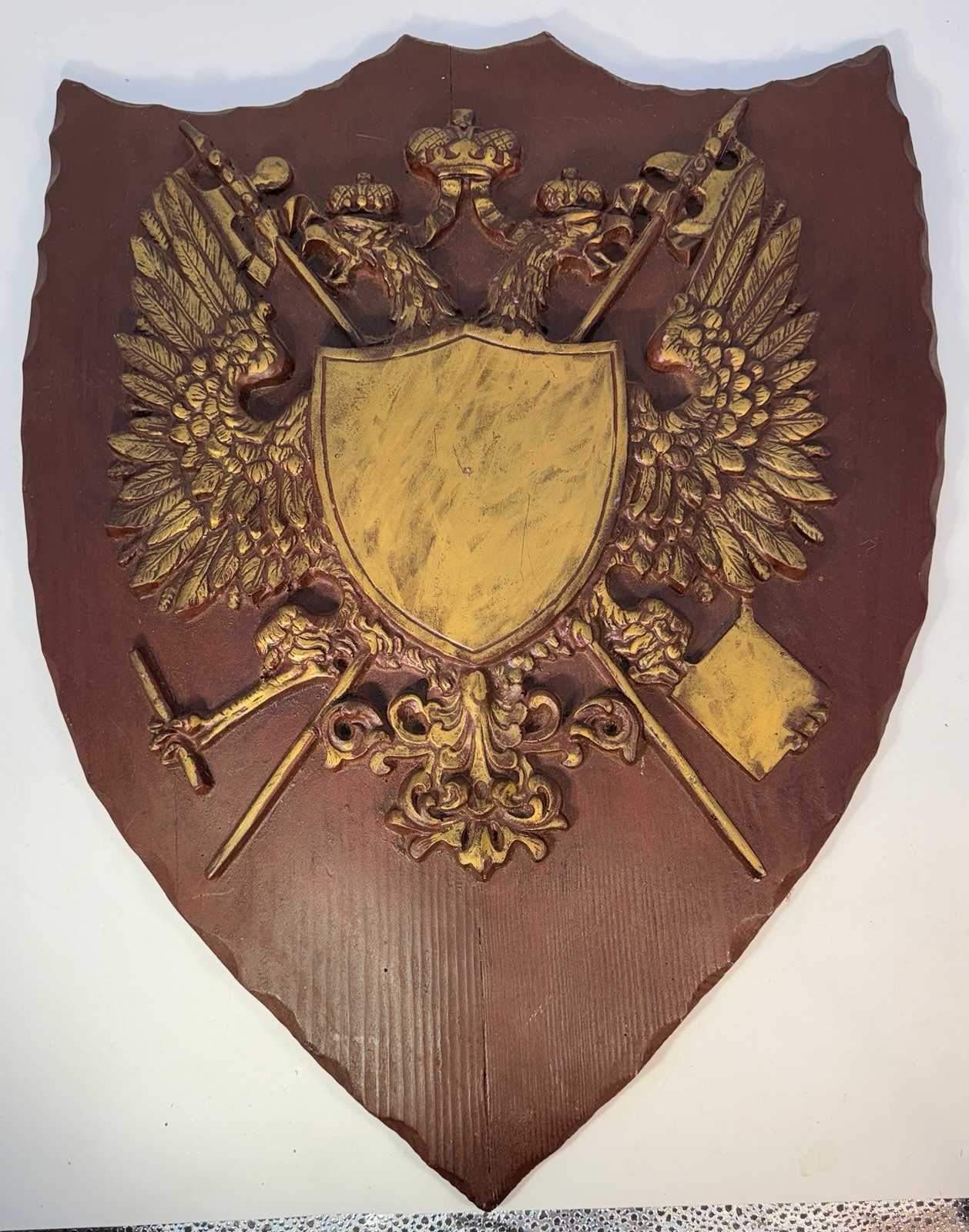 Mid-Century German-Nordic Heraldry Coat of Arms Wall Art 24”x 18” Vintage Mid-Century German-Nordic Heraldry Coat of Arms Wall Art 24”x 18” Vintage