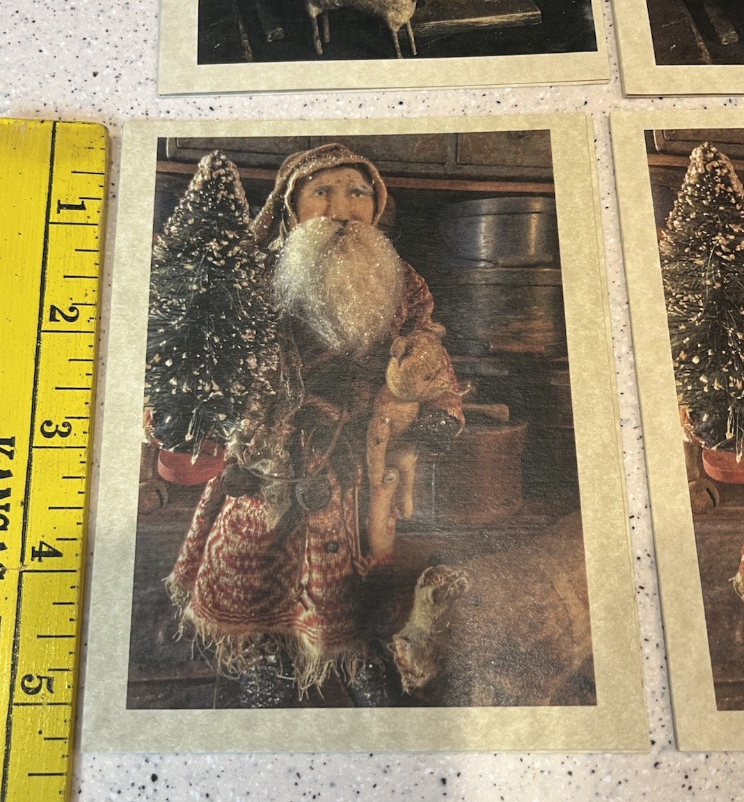Arnett’s Country Store Primitive Santa Cards/Envelope 10 Each Offer READ