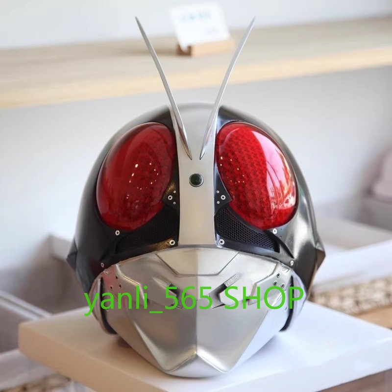 Kamen Rider Masked Rider 2 Cosplay 1:1 Wearable Helmet Light Up Mask Gifts NEW