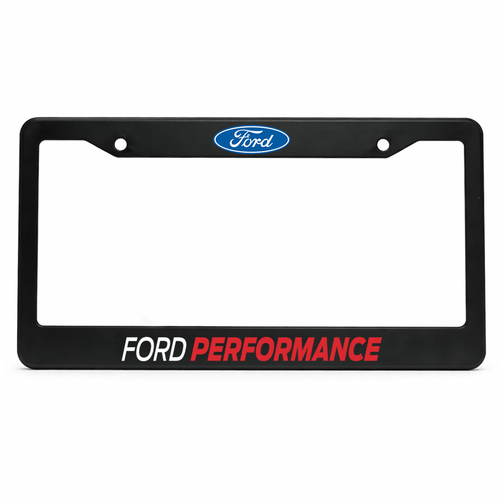 Ford Performance US Standard 12x6 in License Plate Frame Aluminum Metal Car Fans