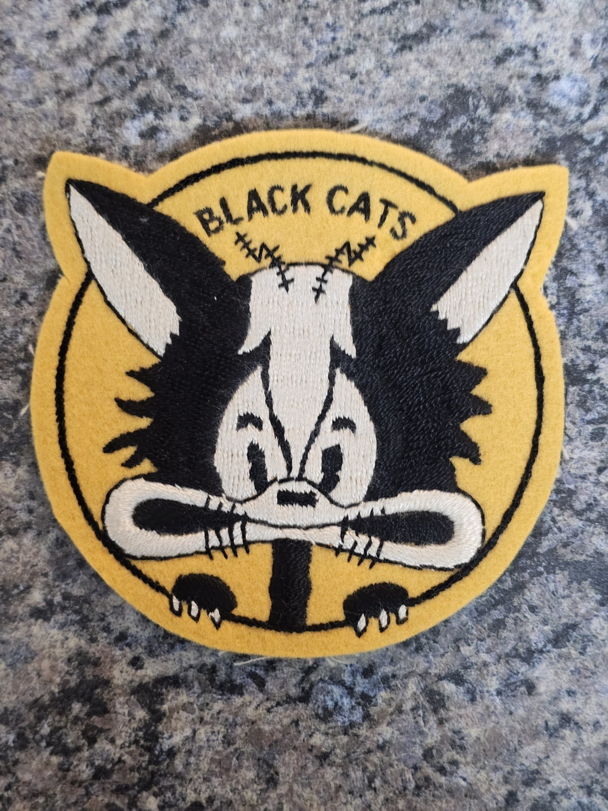 Rare Original 1940's 1950's Navy Black Cats VPB-44 Patrol Bombing Squadron Patch Rare Original 1940's 1950's Navy Black Cats VPB-44 Patrol Bombing Squadron Patch