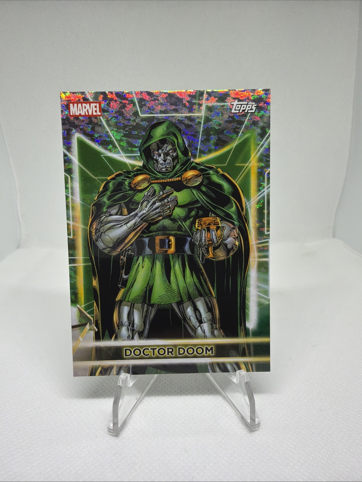 2026 Topps Marvel Neon Foil Dr. Doom Sparkle Foil #36 2026 Topps Marvel Neon Foil Dr. Doom Sparkle Foil #36