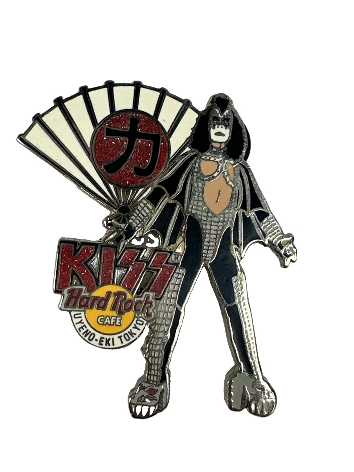 Hard Rock Cafe Pin Ueno-Eki Tokyo Japan KISS Power Fan Gene Simmons Style LE VTG Hard Rock Cafe Pin Ueno-Eki Tokyo Japan KISS Power Fan Gene Simmons Style LE VTG