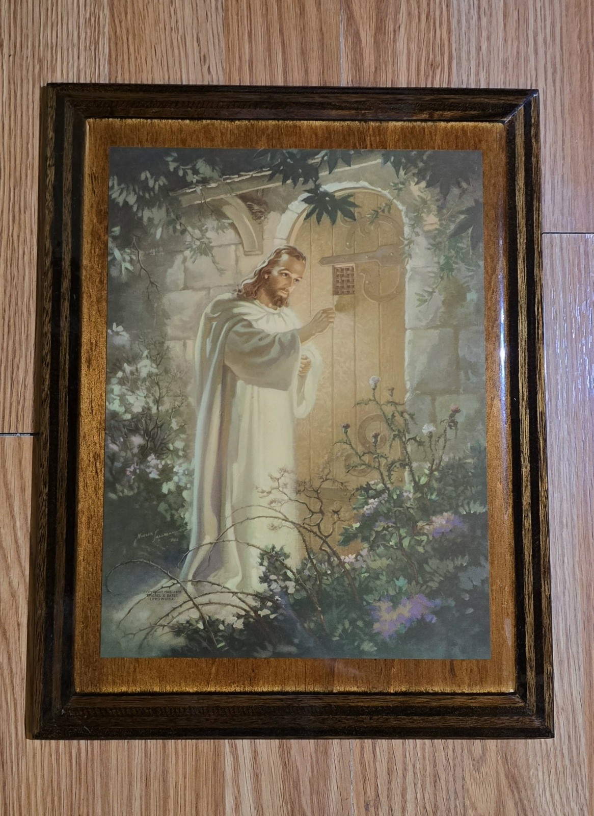 Jesus Christ Knocking On The Door Litho 14x11