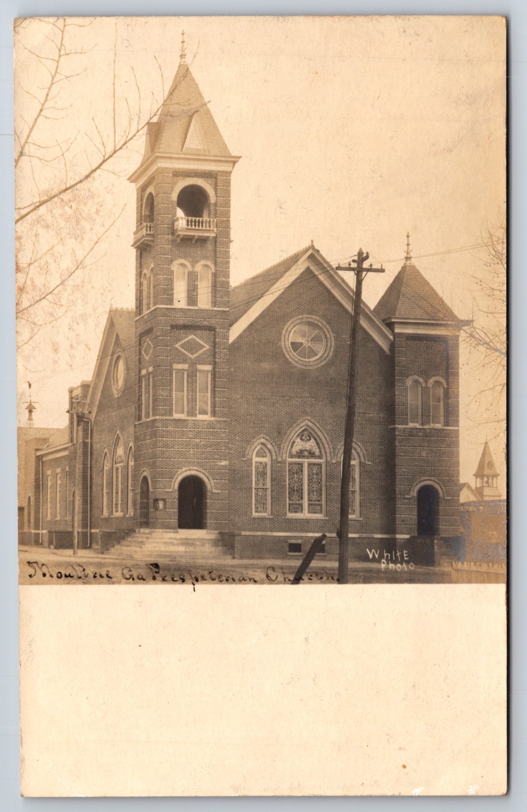 Presbyterian Church Moultrie Georgia GA c1905 Real Photo RPPC