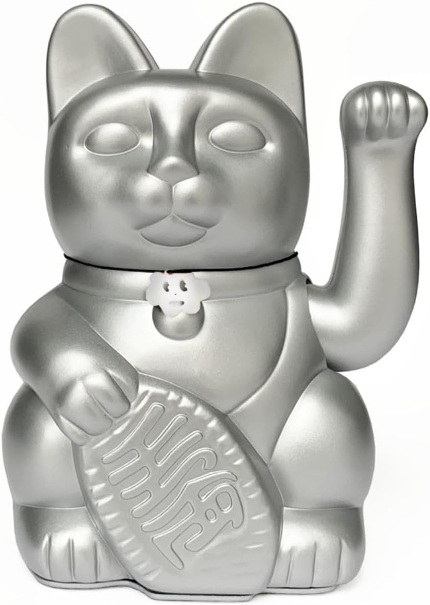 Lucky Cat Maneki Neko Waving Arm Japanese Lucky Cat Hand Painted Battery