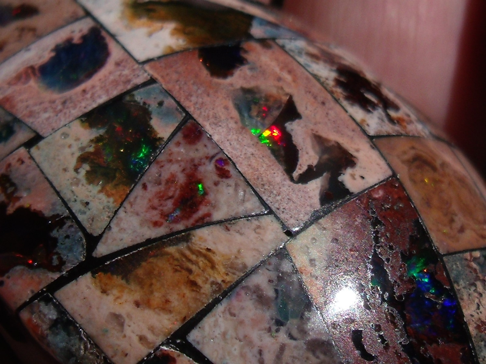 355 CTS Black Obsidian Turtle with a Mosaic shell of Cantera Fire Opal Inlay 355 CTS Black Obsidian Turtle with a Mosaic shell of Cantera Fire Opal Inlay