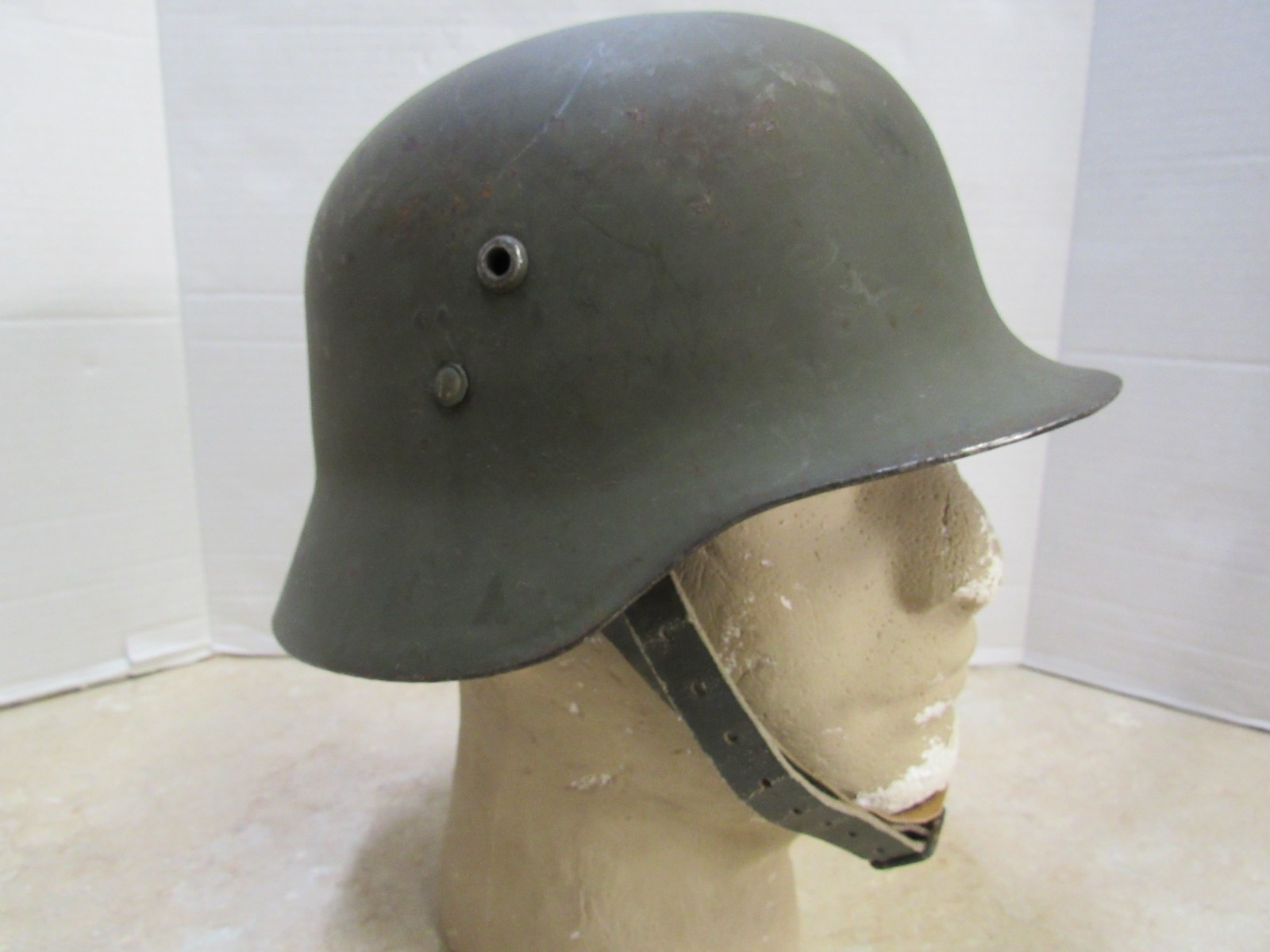 Finnish M35/38 Helmet Hungarian Mfg Finland WW2 Post War Shell Size 64 Finnish M35/38 Helmet Hungarian Mfg Finland WW2 Post War Shell Size 64