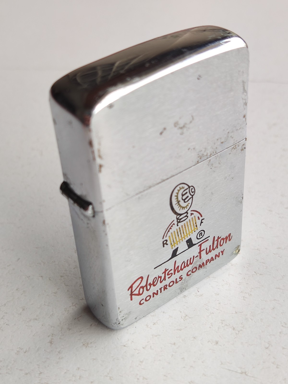 Vintage 1950s Zippo Lighter Robertshaw Fulton Controls Company Advertising 