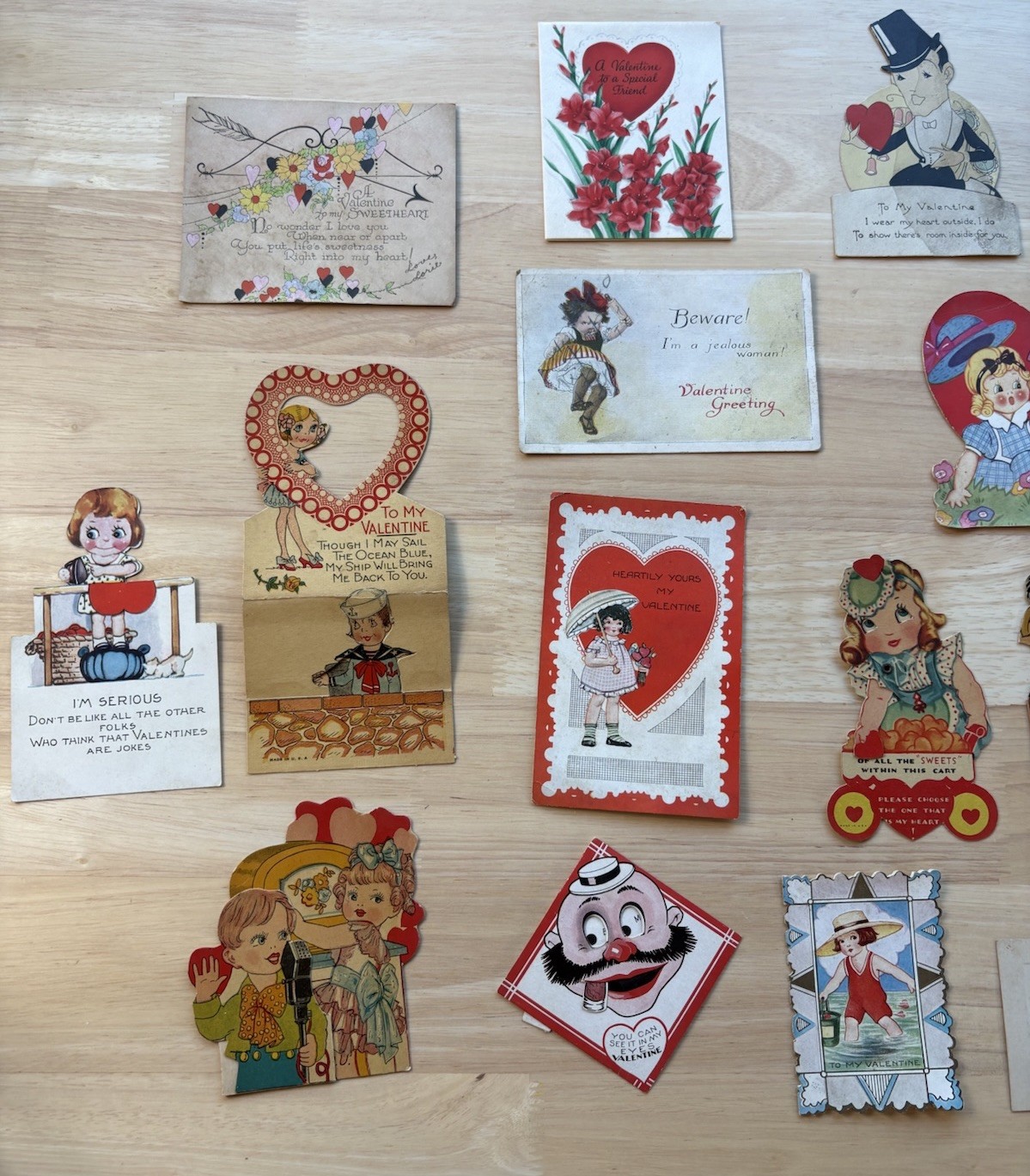 Lot 21 Vintage 1930s Valentine Cards Die Cut Pop Up Moving Parts Ephemera USA Lot 21 Vintage 1930s Valentine Cards Die Cut Pop Up Moving Parts Ephemera USA