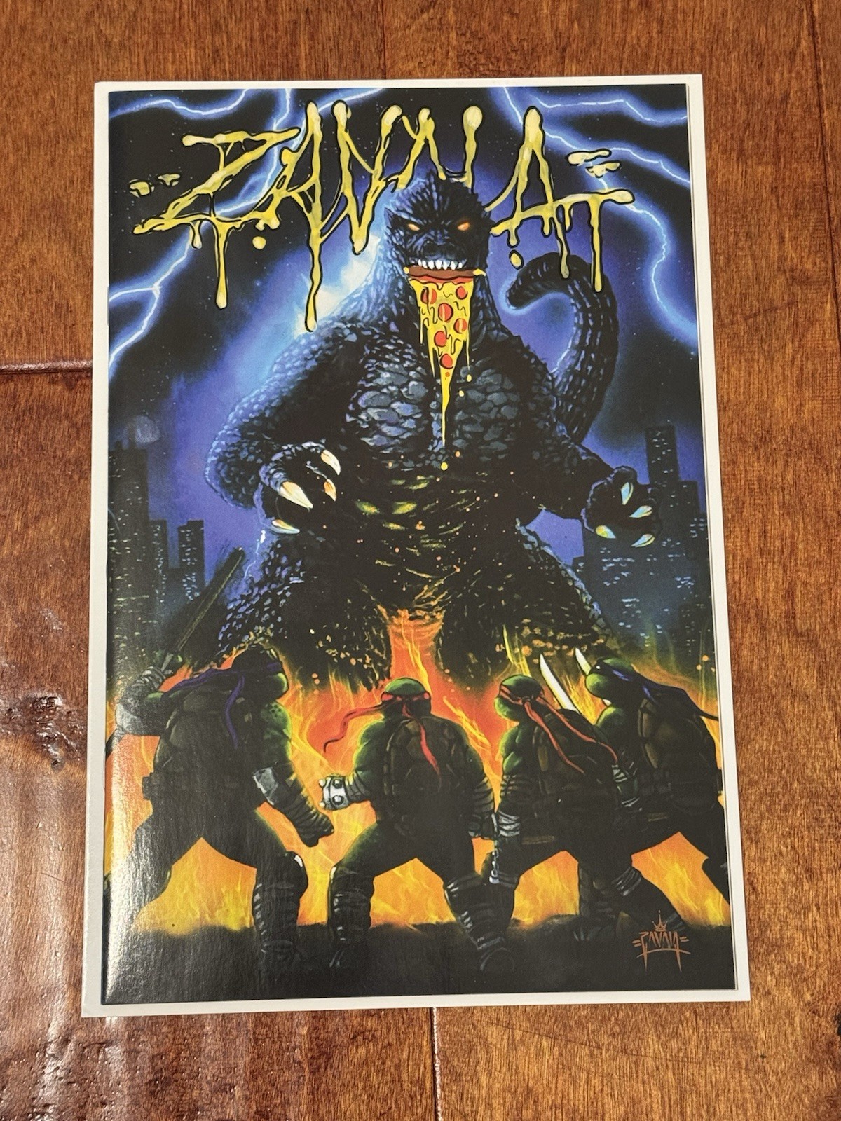 Teenage Mutant Ninja Turtles x Godzilla #1 Remark & signed MARTIN ZAVALA w COA Teenage Mutant Ninja Turtles x Godzilla #1 Remark & signed MARTIN ZAVALA w COA