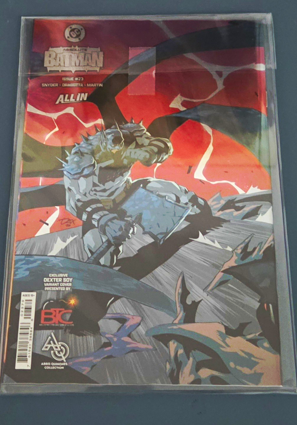 Absolute Batman #23 All In - Dexter Soy Variant Cover DC Snyder Foil Wrap Around