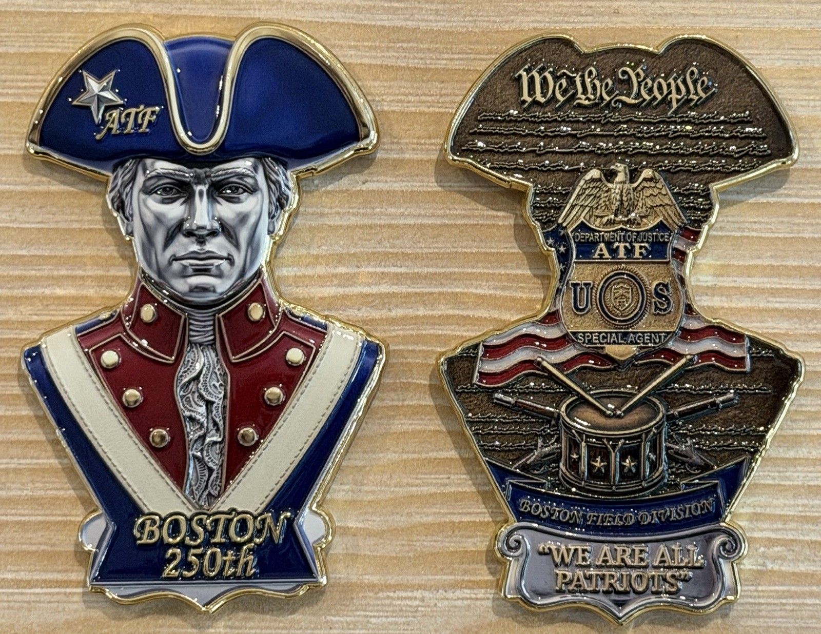 ATF Boston 250 USA Anniversary Coin- Limited Run - Scarce 🔥🔥🔥 ATF Boston 250 USA Anniversary Coin- Limited Run - Scarce 🔥🔥🔥