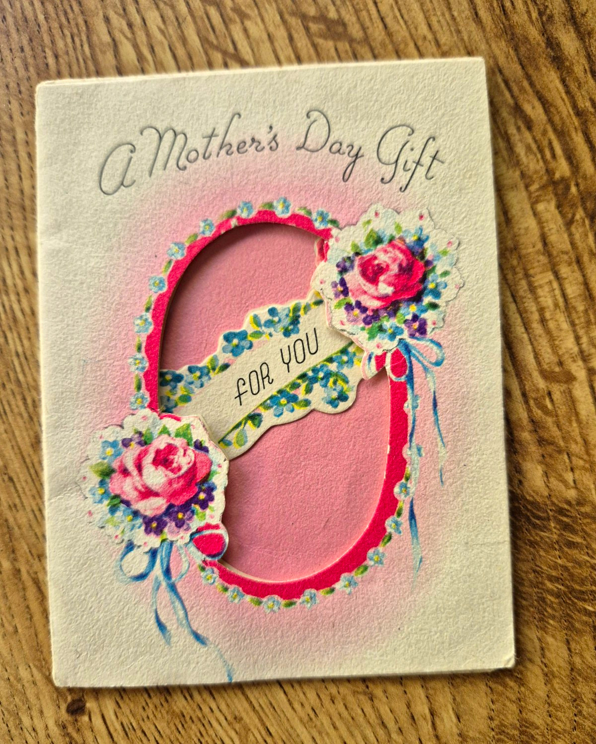 Vintage Mother’s Day Pop-Up Greeting Card  Design Golden Bell Card Co. unused