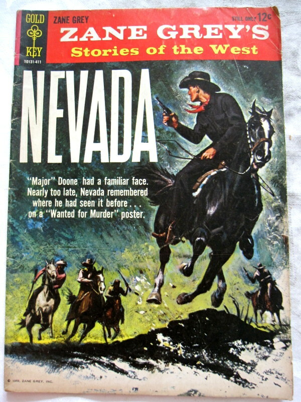 Zane Grey's Stories Of The West Nevada 1959 Gold Key Western comic VF or a VF+ 8 Zane Grey's Stories Of The West Nevada 1959 Gold Key Western comic VF or a VF+ 8