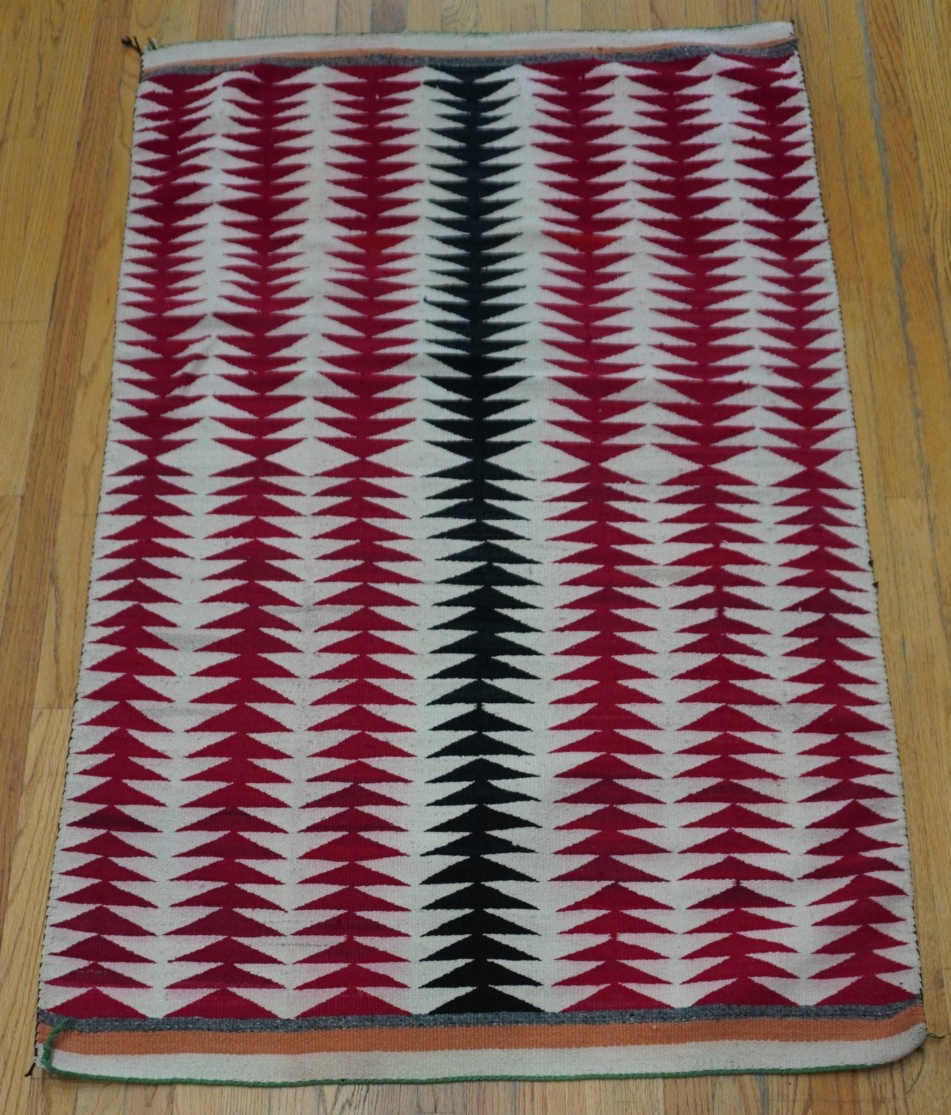 Antique Navajo Native American Indian Handwoven Wool Rug 3\'6\