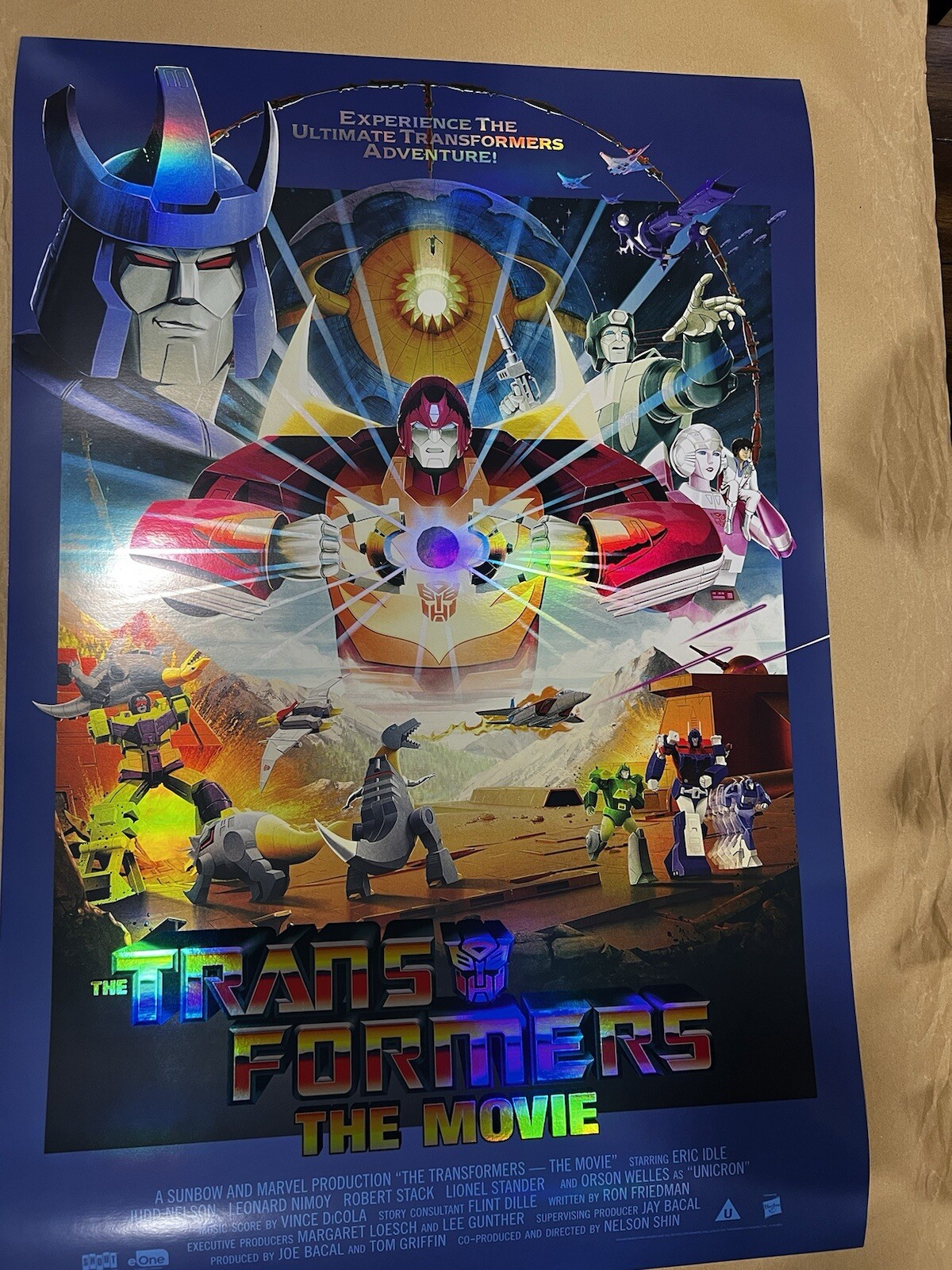 Transformers The Movie Matt Ferguson Foil Variant POSTER 24x36 AP Not Mondo Transformers The Movie Matt Ferguson Foil Variant POSTER 24x36 AP Not Mondo
