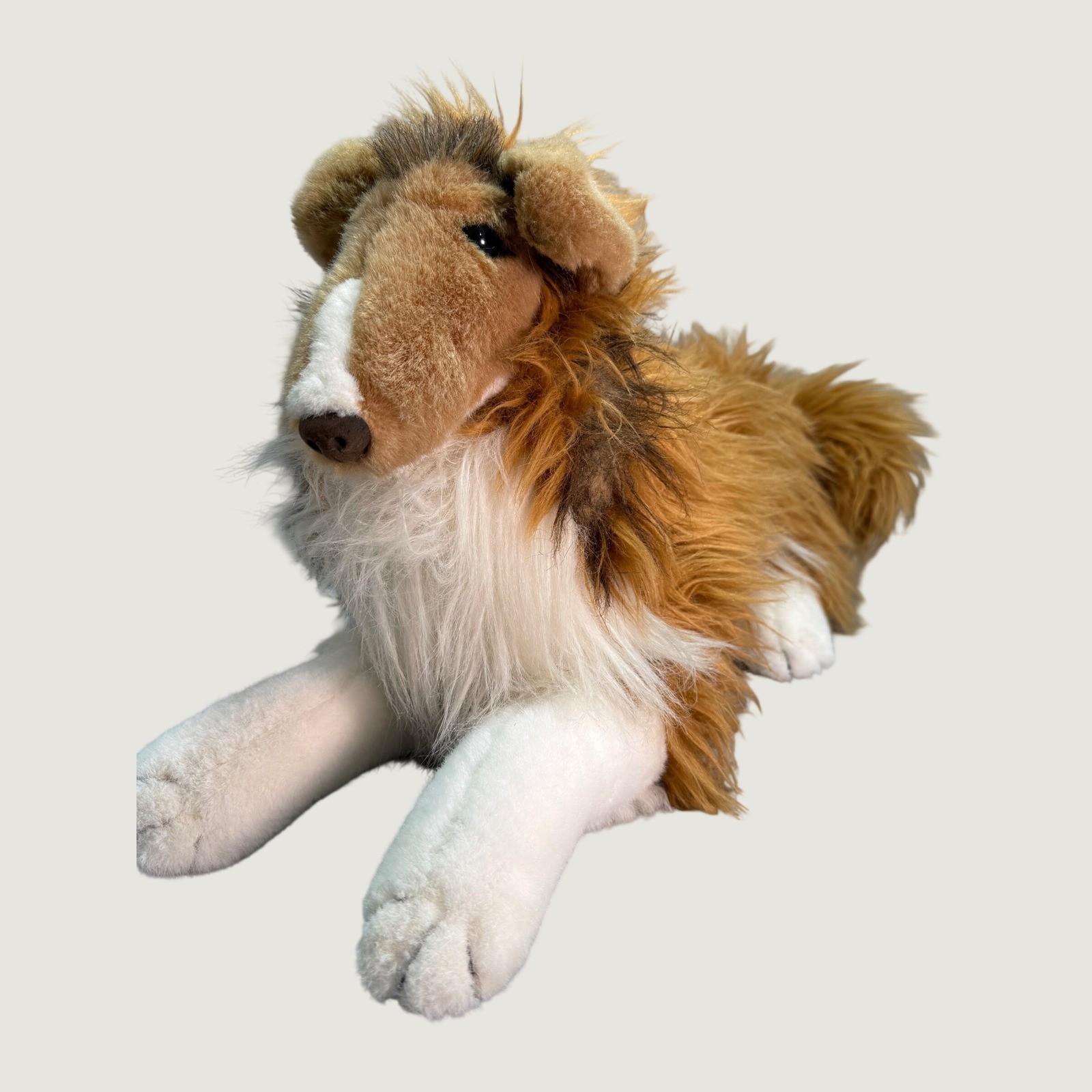 Vintage Humane Society Plush Dog Realistic Sheltie Shetland Sheepdog  1985 Large