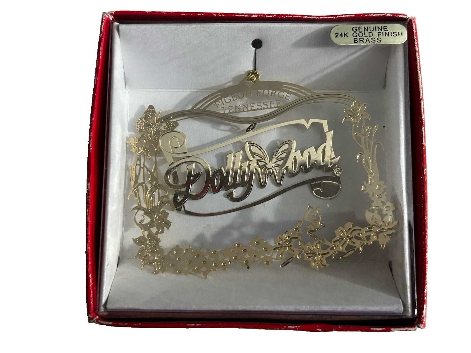 Nation’s Treasures Dollywood Genuine 24K Gold Finish Brass Ornaments New In Box