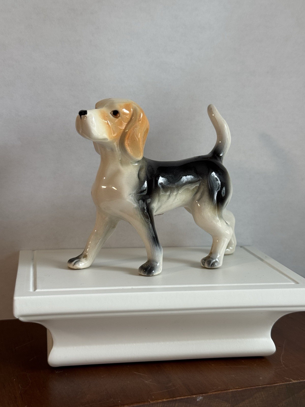 Vintage Japan Beagle Dog Salt Pepper Shaker Single 1960s Ceramic 4”