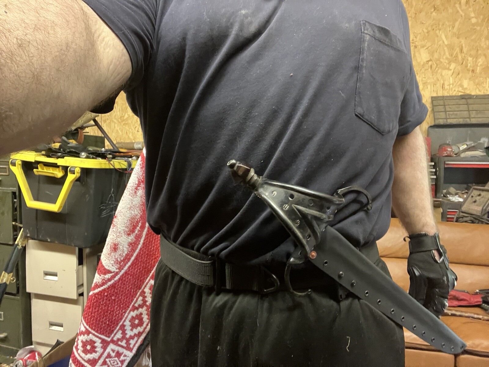 Crossdraw Sheath Only With Tek Lok For Cold Steel Crab Claw Main Gauche Dagger