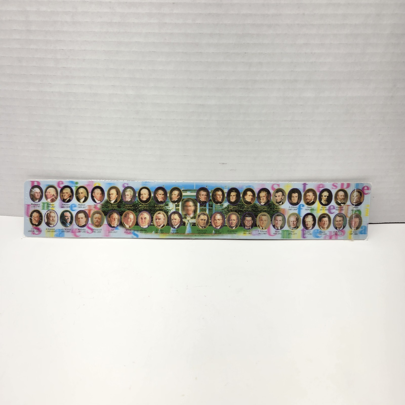 Vintage 2001 US Presidents Lenticular 3D Motion Ruler 12\