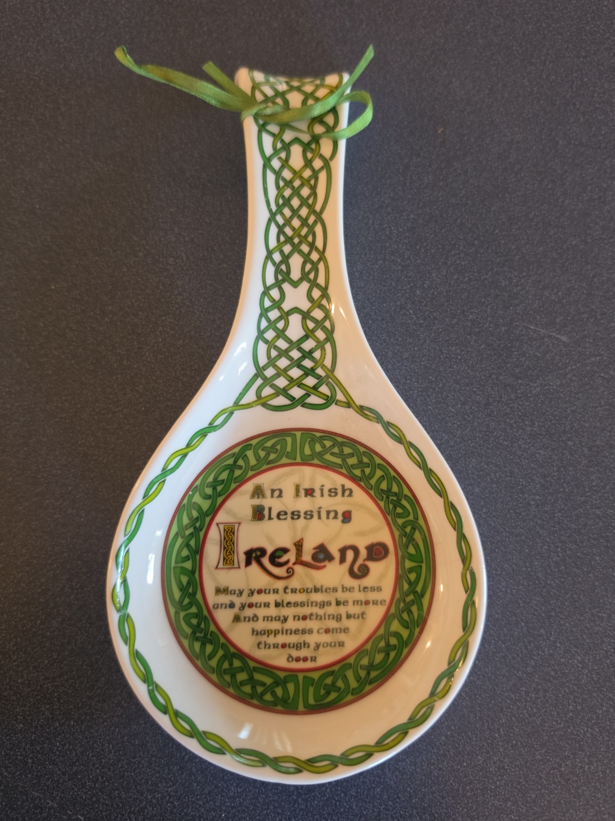 Spoon Rest, Irish Blessing, The Celtic Collection Circular Forms & Celtic Knots Spoon Rest, Irish Blessing, The Celtic Collection Circular Forms & Celtic Knots