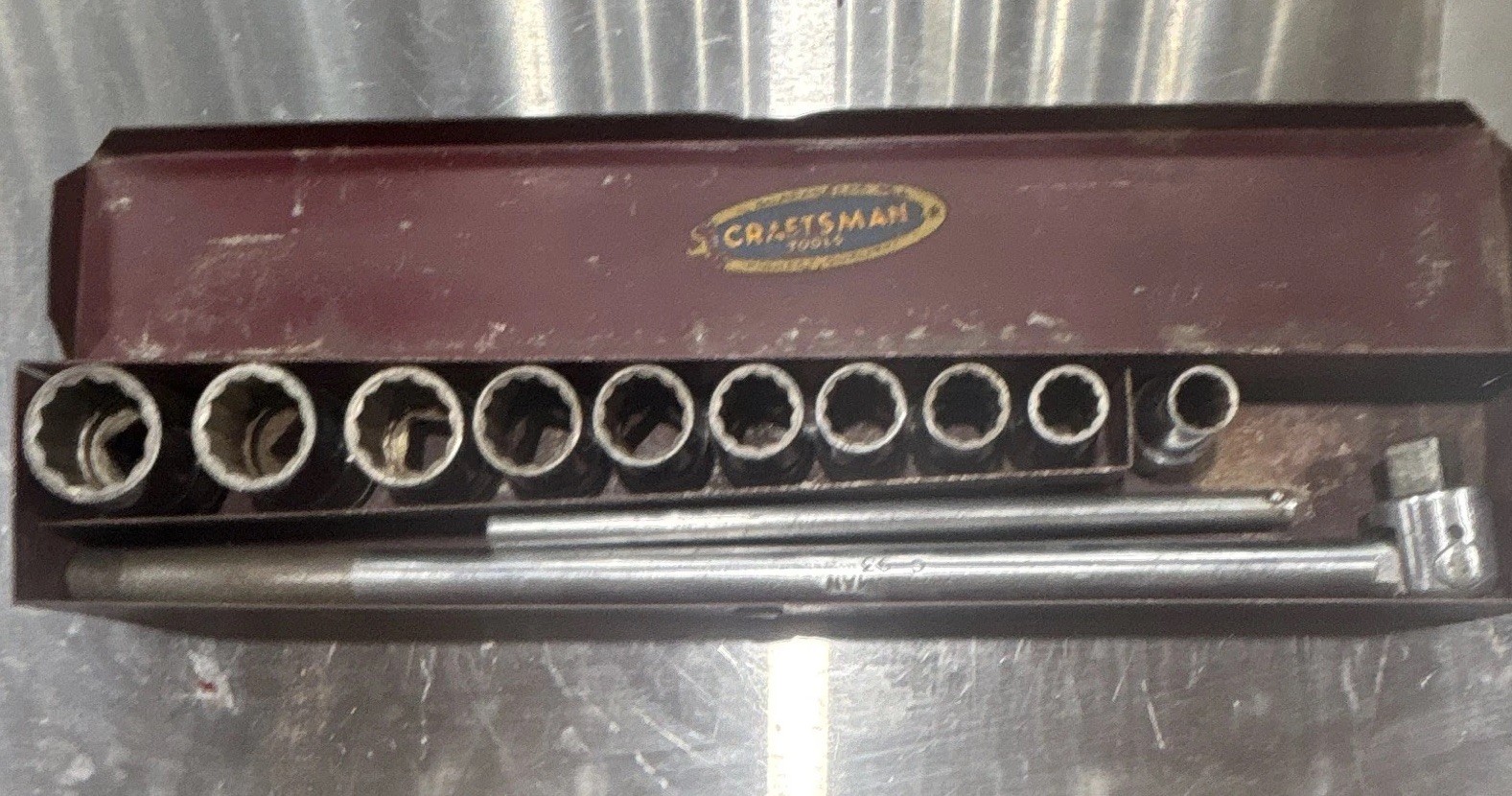 1930’s Vintage Craftsman 1/2 Drive Socket And Breaker Bar. C Series Complete 1930’s Vintage Craftsman 1/2 Drive Socket And Breaker Bar. C Series Complete
