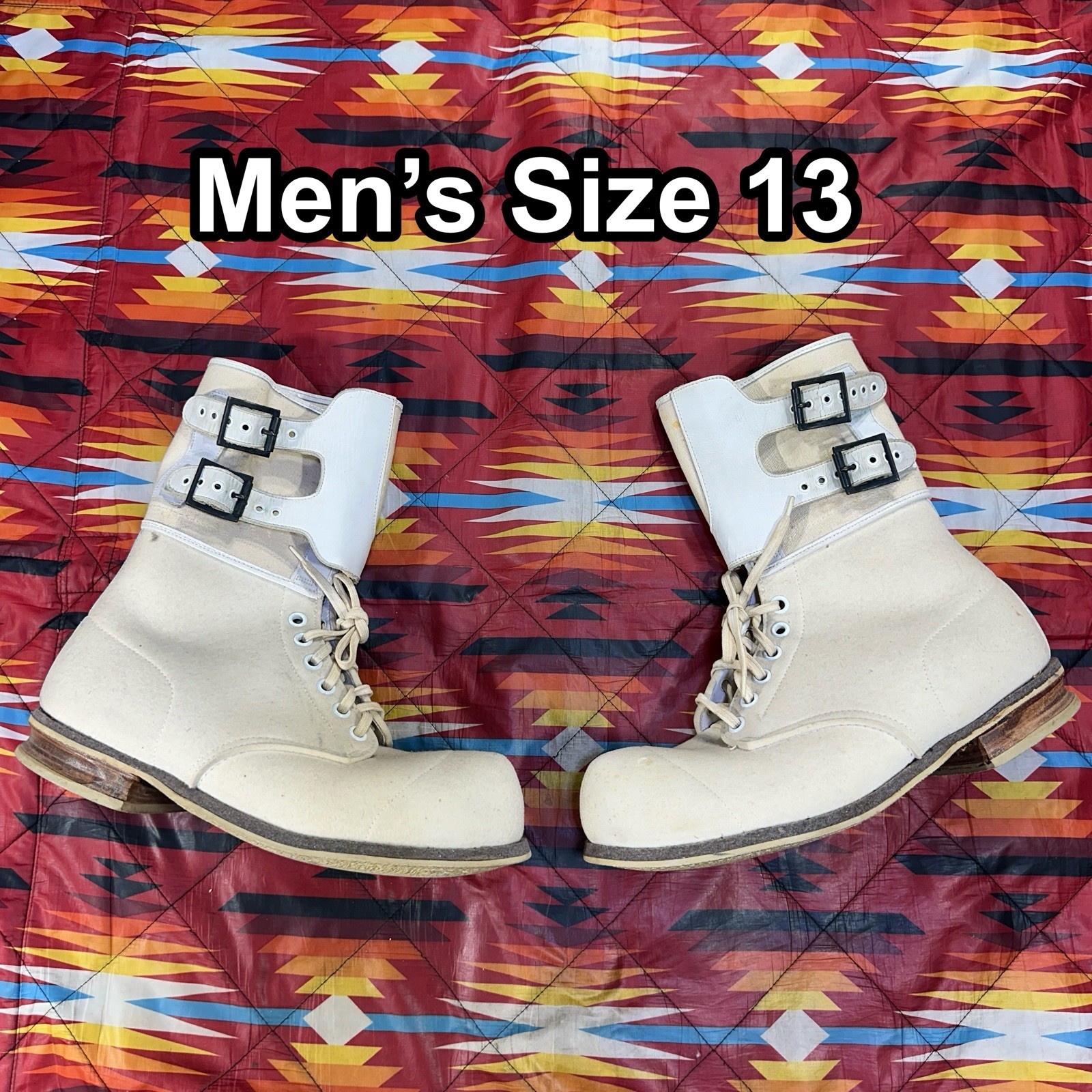 Vintage US Army Winter Combat Boots A. R. Hyde & Sons Men’s Size EX LARGE 13