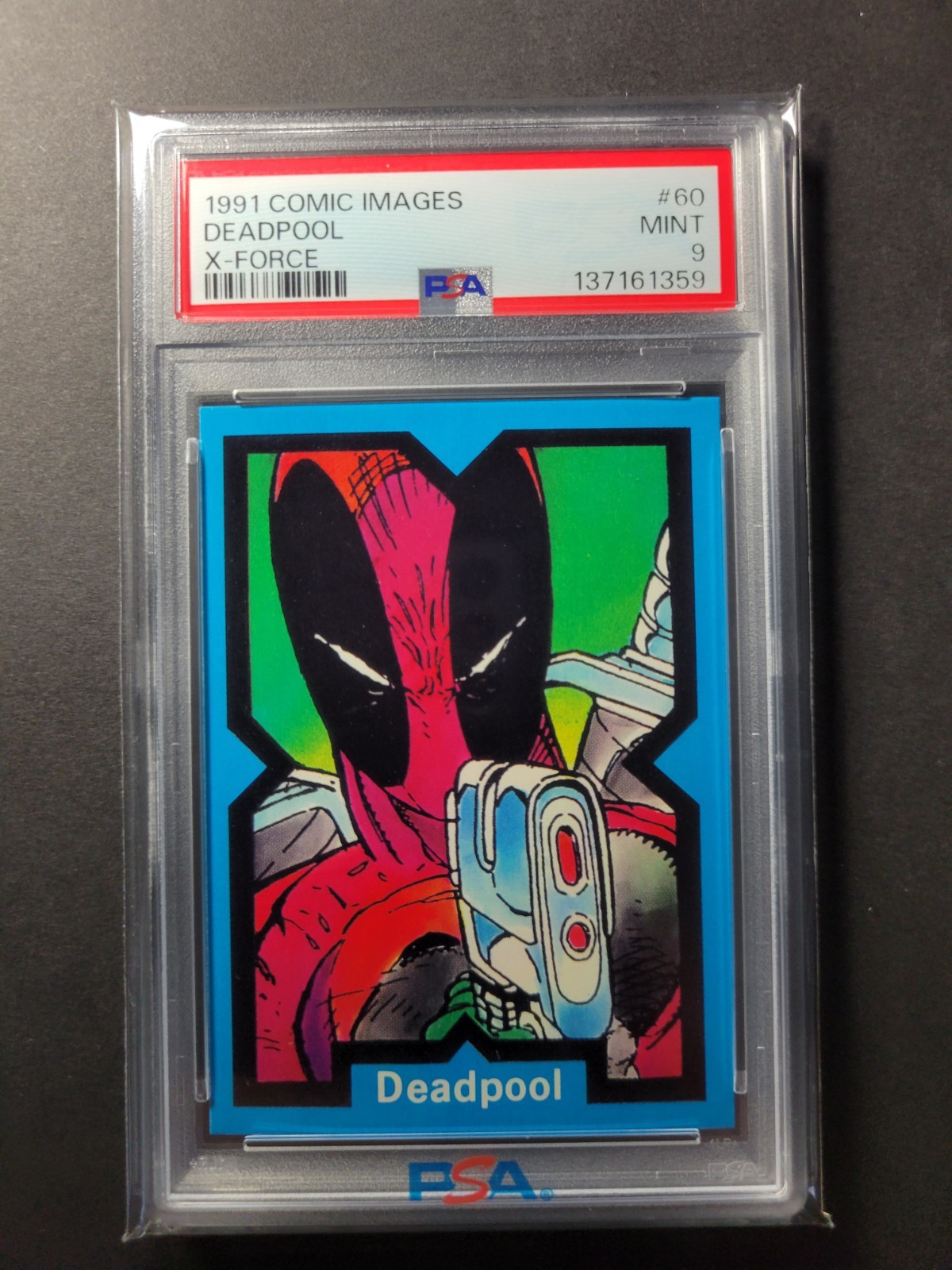 1991 Comic Images DEADPOOL X-Force #60 RC Rookie PSA 9 Mint Rare Low POP 1991 Comic Images DEADPOOL X-Force #60 RC Rookie PSA 9 Mint Rare Low POP